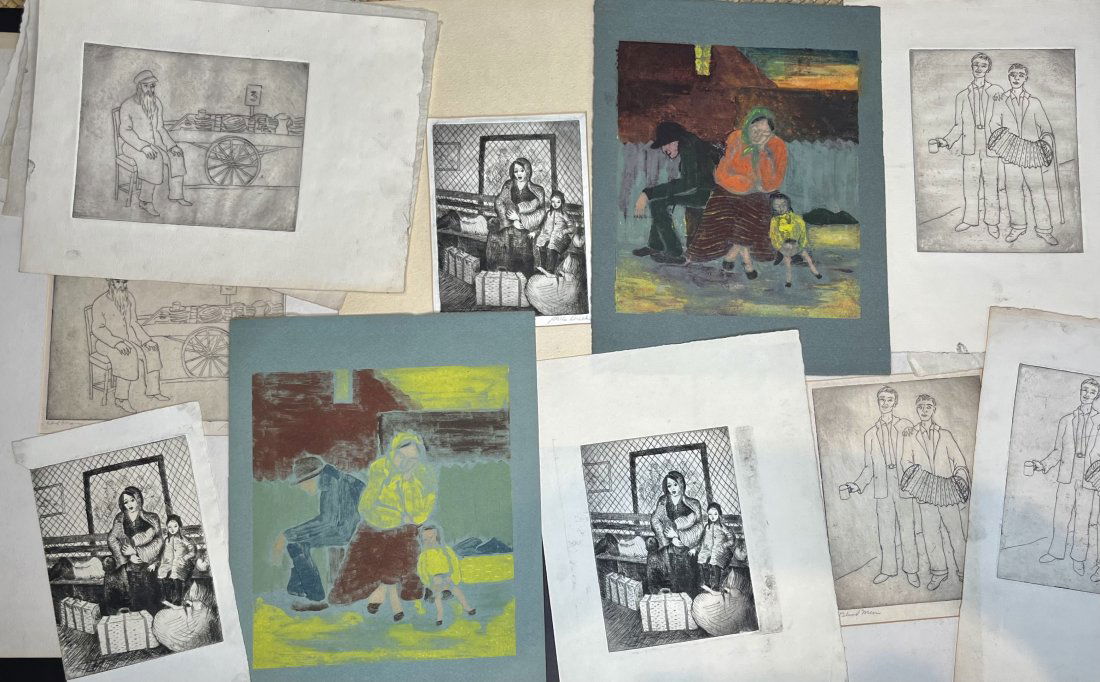 Fourteen original prints by Stella Drabkin, Characters (1 of 10)