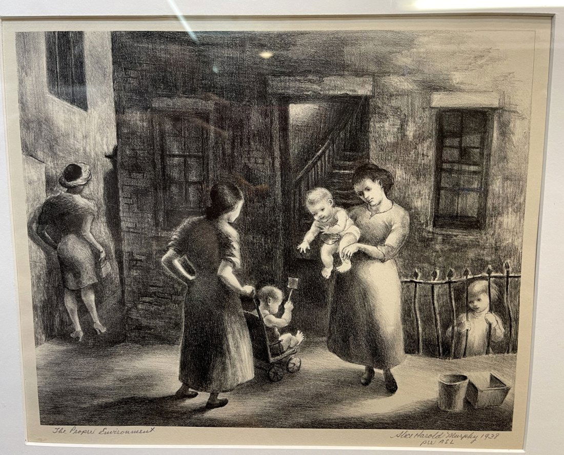 Etching by Alice Murphy, Proper Environment, 1938 (1 of 10)