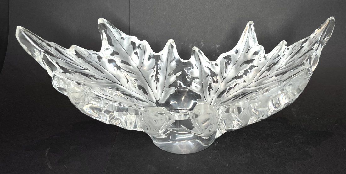 Lalique Champs-Elysees centerbowl, c1960: Lalique Champs-Elysees centerbowl, c1960 18"L x 8"D x 7.5"H