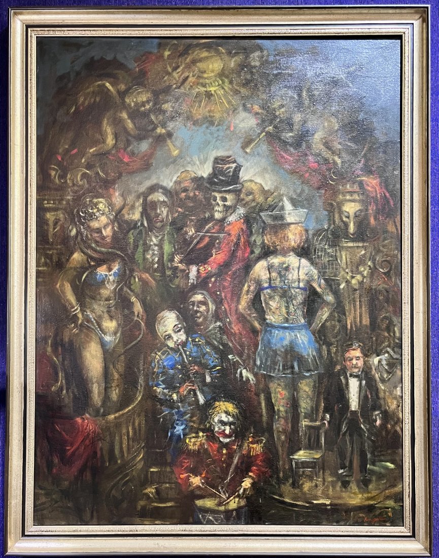 Painting by Jonah Kinigstein, Tattoo Parlor of the Mind (1 of 11)