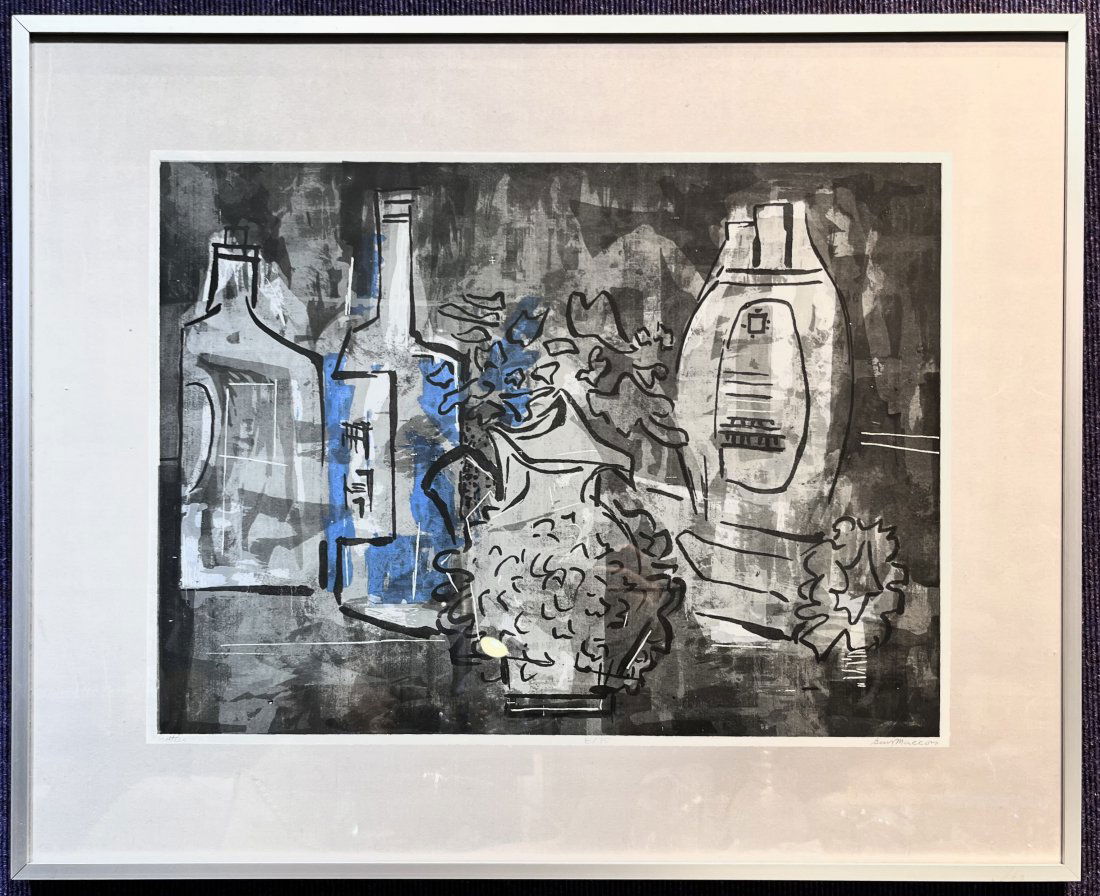 Serigraph by Guy Maccoy, Bottles, c1940 (1 of 9)