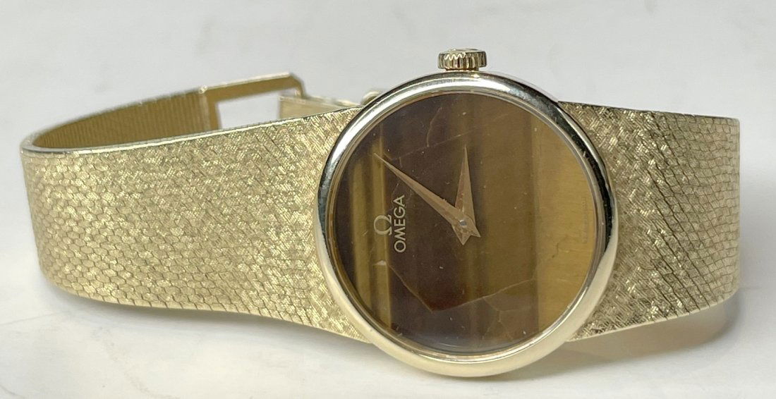 14k Omega bracelet watch, 26.4 dwts (1 of 16)