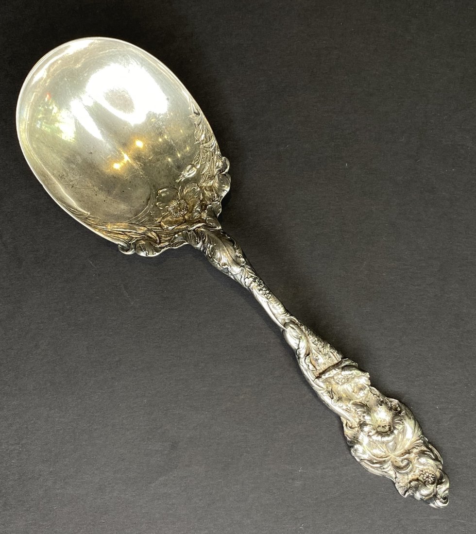 Sterling Reed & Barton serving spoon, c1900 (1 of 5)