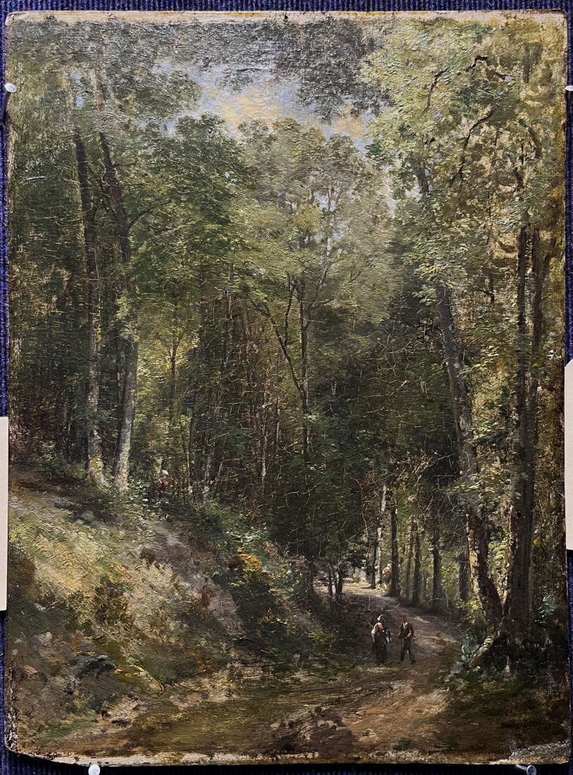 Painting of woods dated 1836, Pierre Etienne Theodore Rousseau (1 of 12)