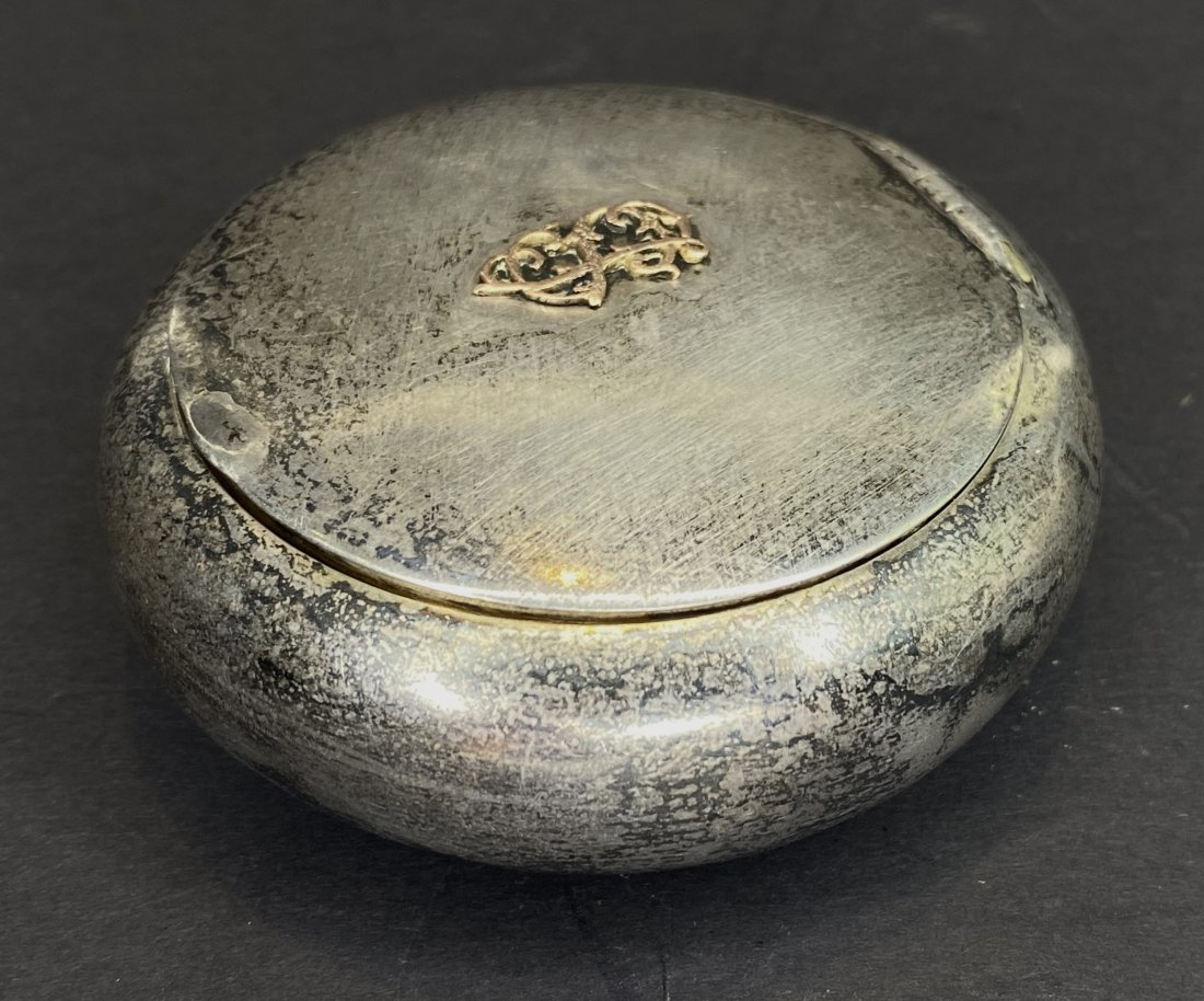 875 Polish circular silver box, Warsaw 1923 (1 of 5)
