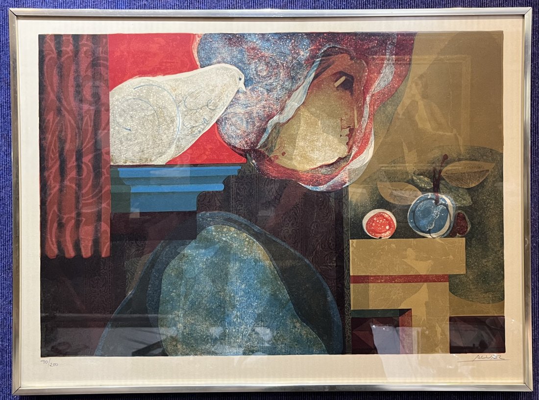 Litho by Alvar Sunol, Obsession Intimista, c1970 (1 of 9)