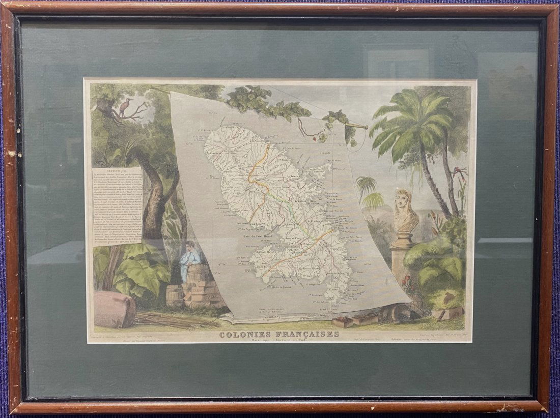 Map of Martinique by Victor Levasseur, c1861 (1 of 6)