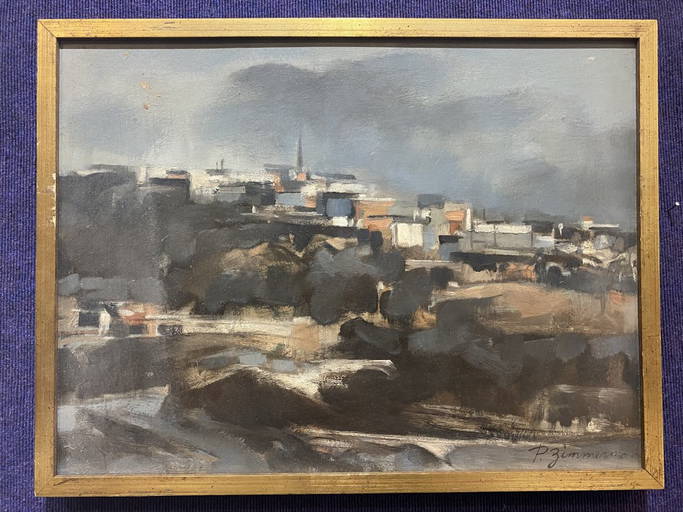 Painting By Paul W. Zimmerman, Yonkers, 1966