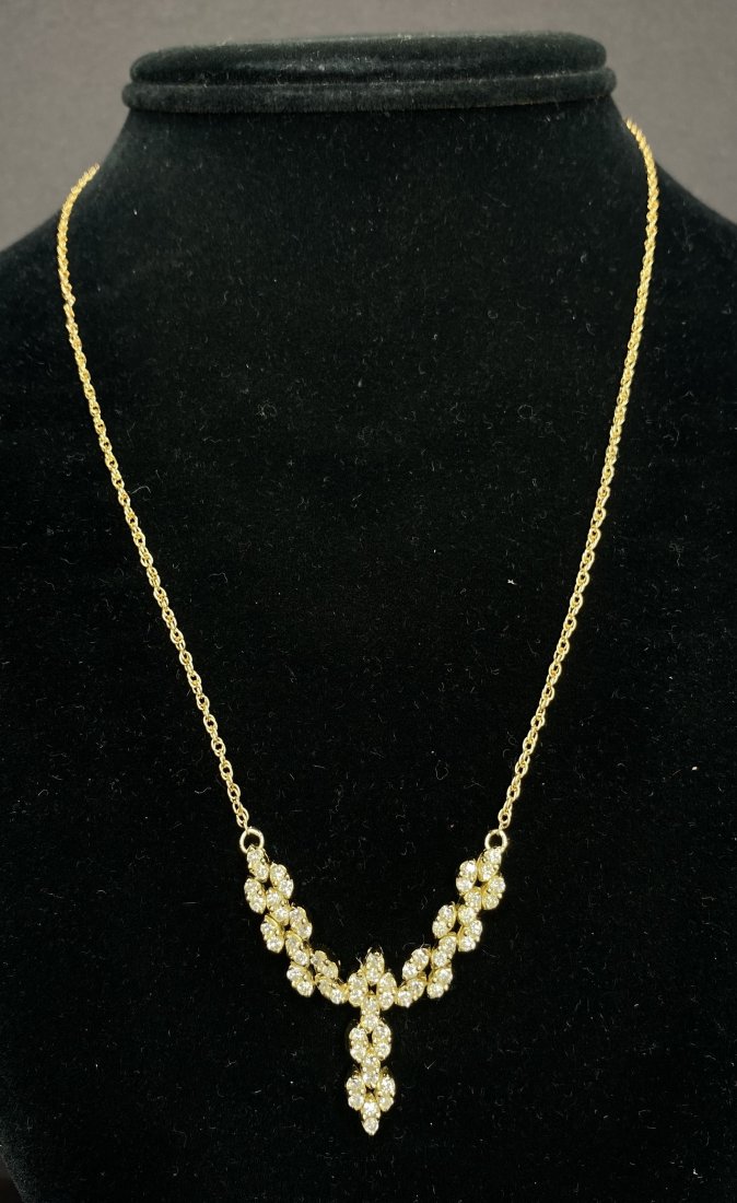 14k diamond necklace, 6.6 dwts (1 of 7)