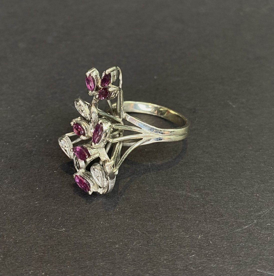 14k ruby diamond ladies ring, 4.4 dwts (1 of 5)