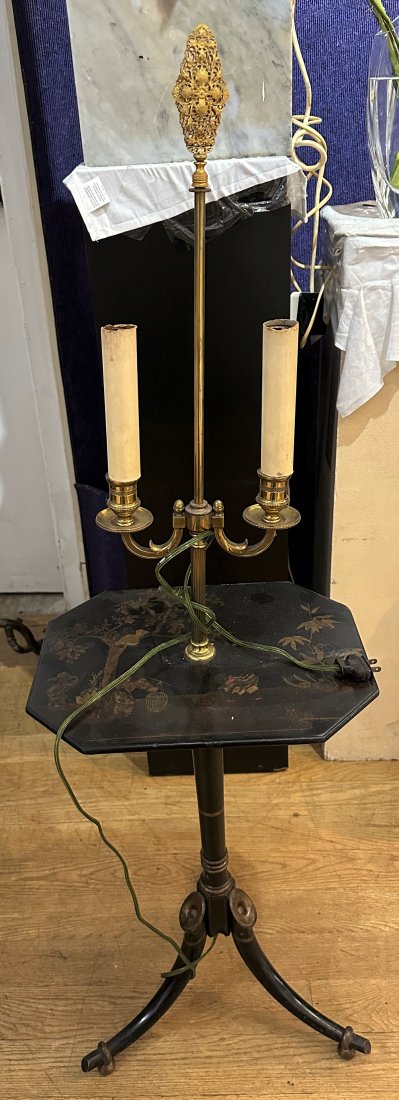 Directory style lamp table, c1900 (1 of 2)
