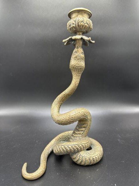 Bronze serpent candle holder (1 of 2)