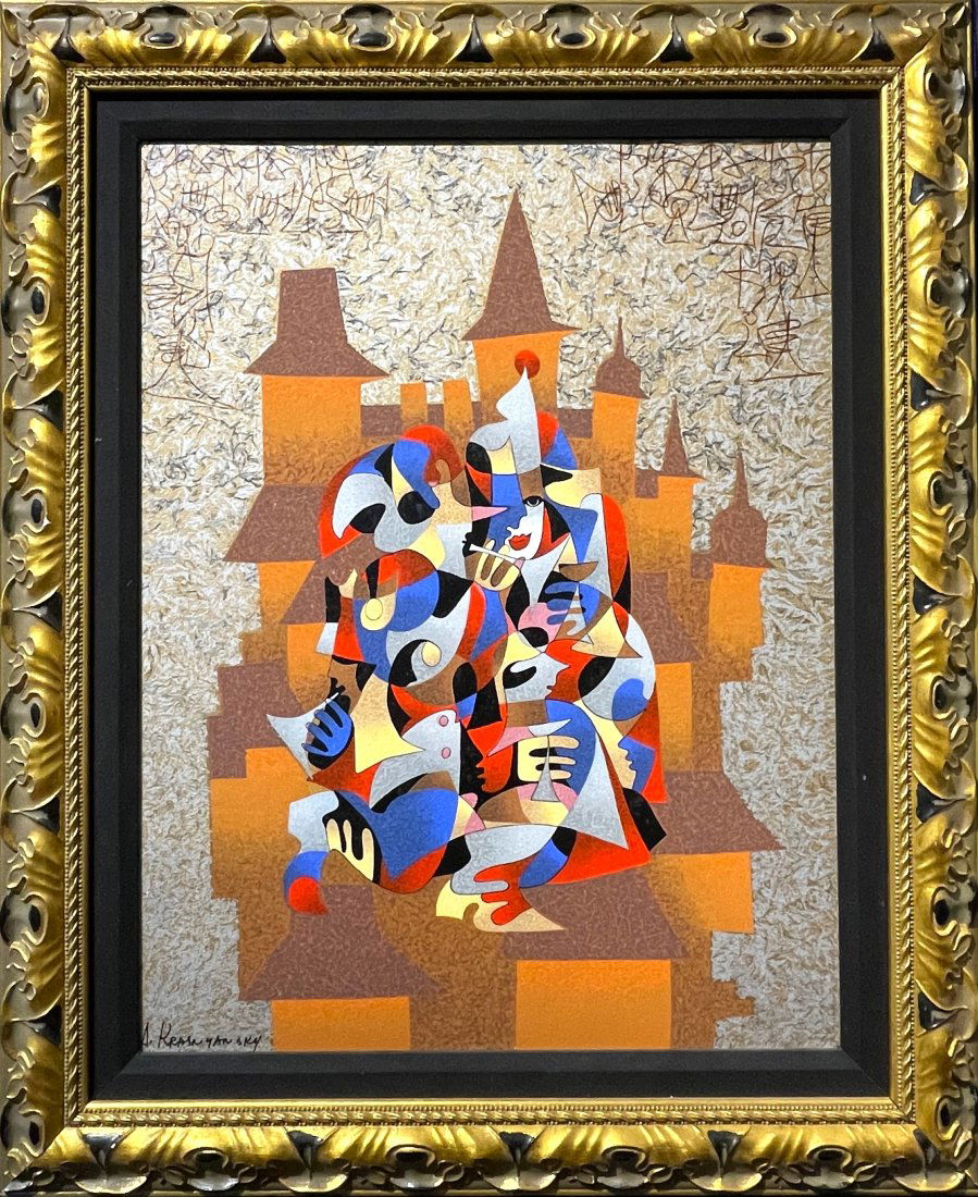 Anatole Krasnyansky serigraph, Mystical Atmosphere (1 of 3)