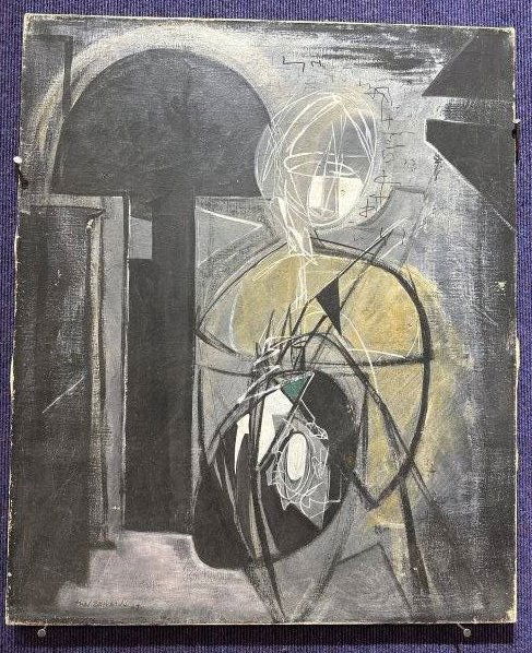 Ptg by Ethel Edwards, Musician Underground, Gallery labels, 1941 (1 of 4)