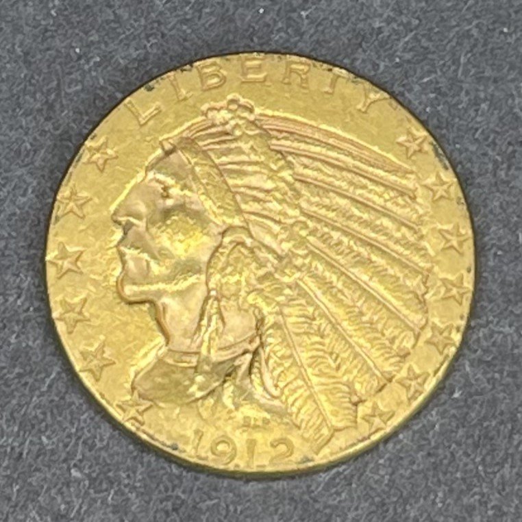 American Indian 5 dollar gold coin 1912 (1 of 3)