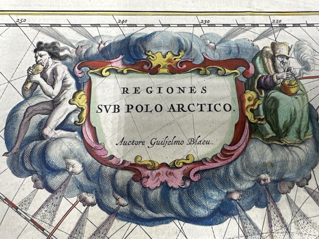 18th century map of the arctic pole by Bleu (1 of 6)