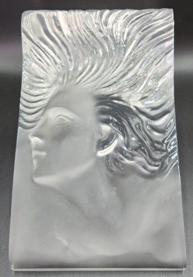 Woman in Lucite after Frederick Hart: Woman in Lucite after Frederick Hart Approximate Dimensions: 6.5 inches by 9.5 inches by 4.5 inches