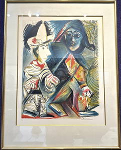 Henri Deschamps lithograph, Picasso, Dakar 22/100