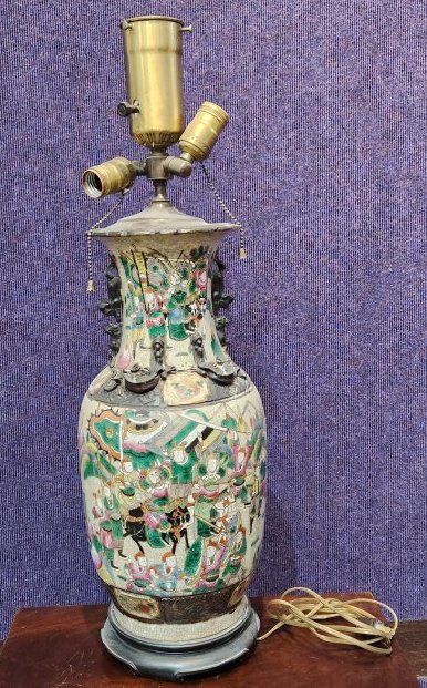 Chinese vase lamp, c1930 (1 of 8)