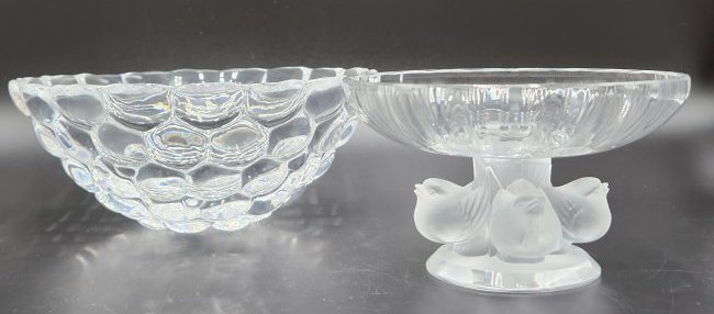 Two crystal bowls (Orrefors, Lalique) (1 of 6)