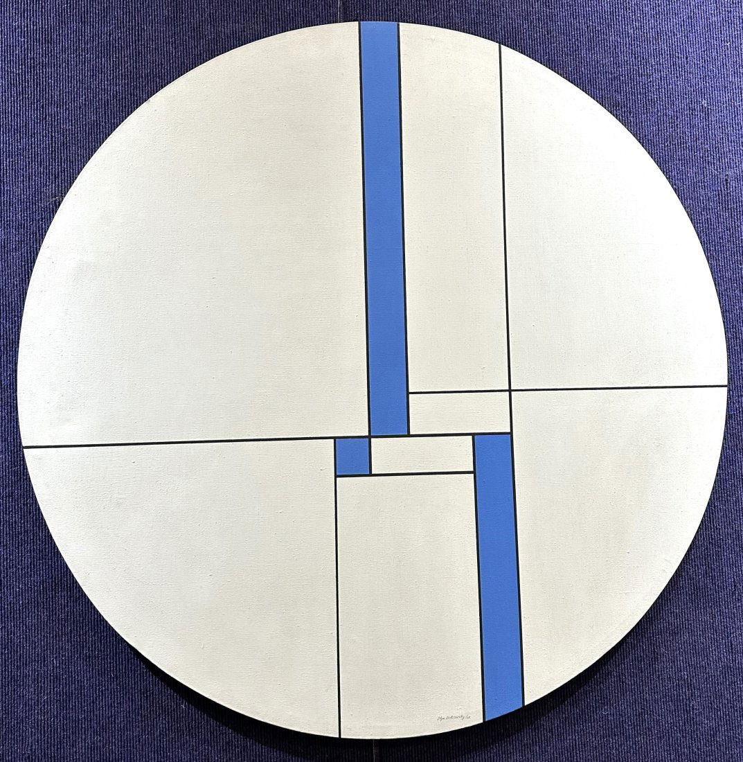 White Tundo by Ilya Bolotowsky, 1968, oil on canvas (1 of 7)