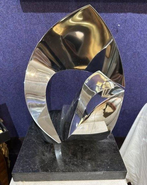 Two forms (titled), stainless steel sculpture by Roy Gussow (1 of 11)