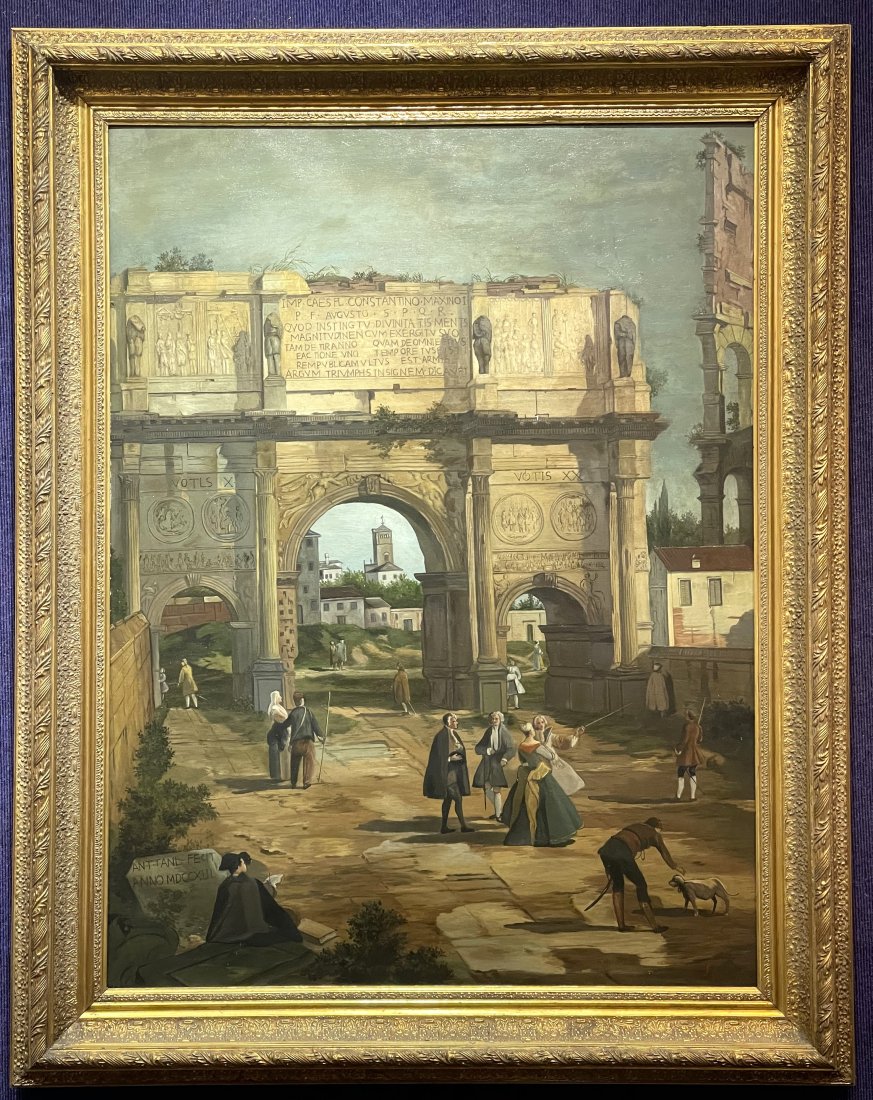 Large reproduction painting after Robert: Large reproduction painting after Robert