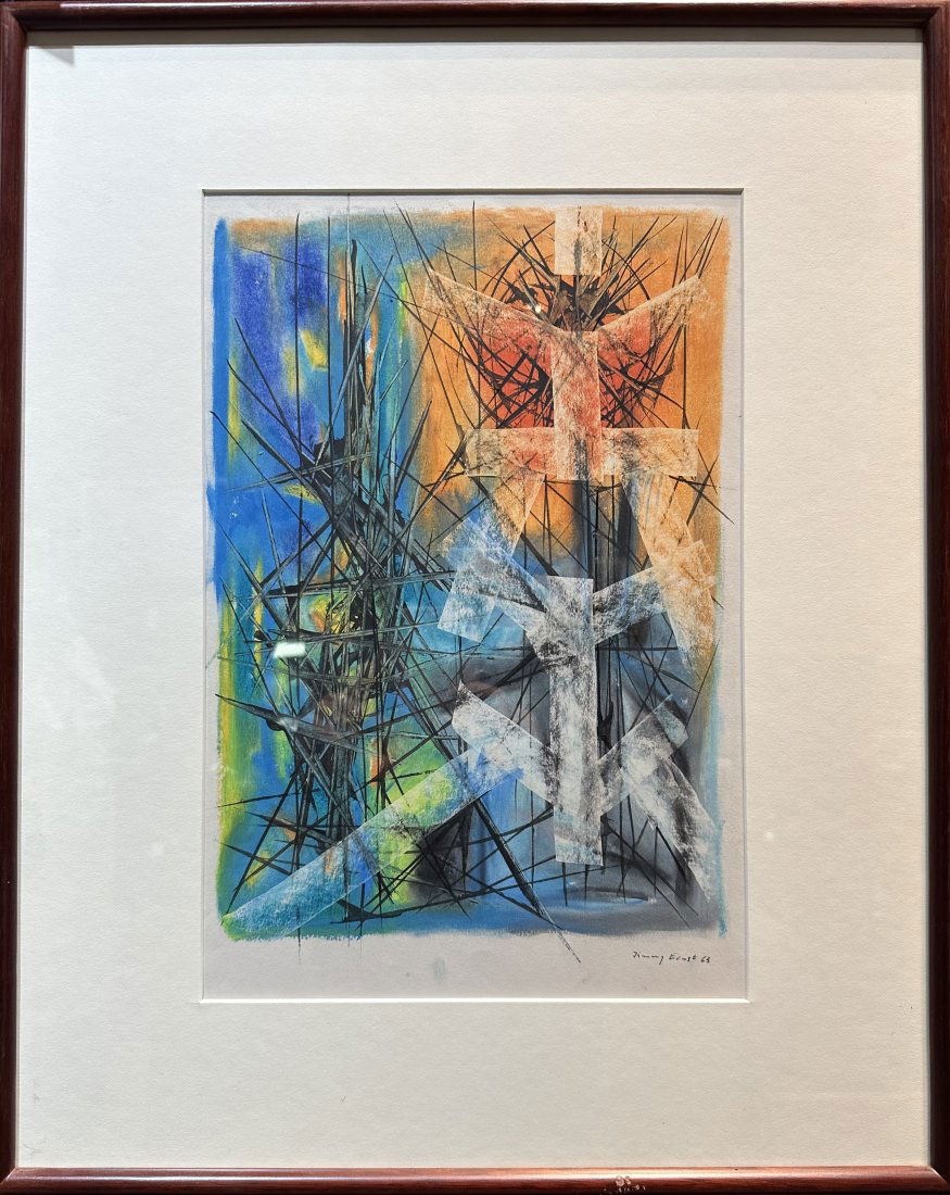 Jimmy Ernst, Abstraction Fantasy, oil on paper, 1963 (1 of 5)