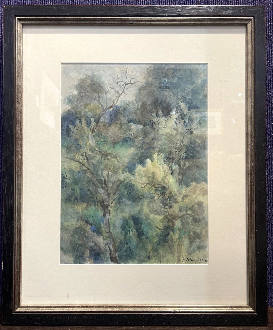 Watercolor of trees by Pavel Tchelitchew (1 of 8)