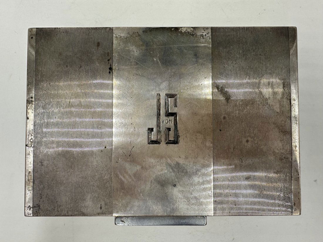 Asprey sterling silver cigarette box (1 of 4)