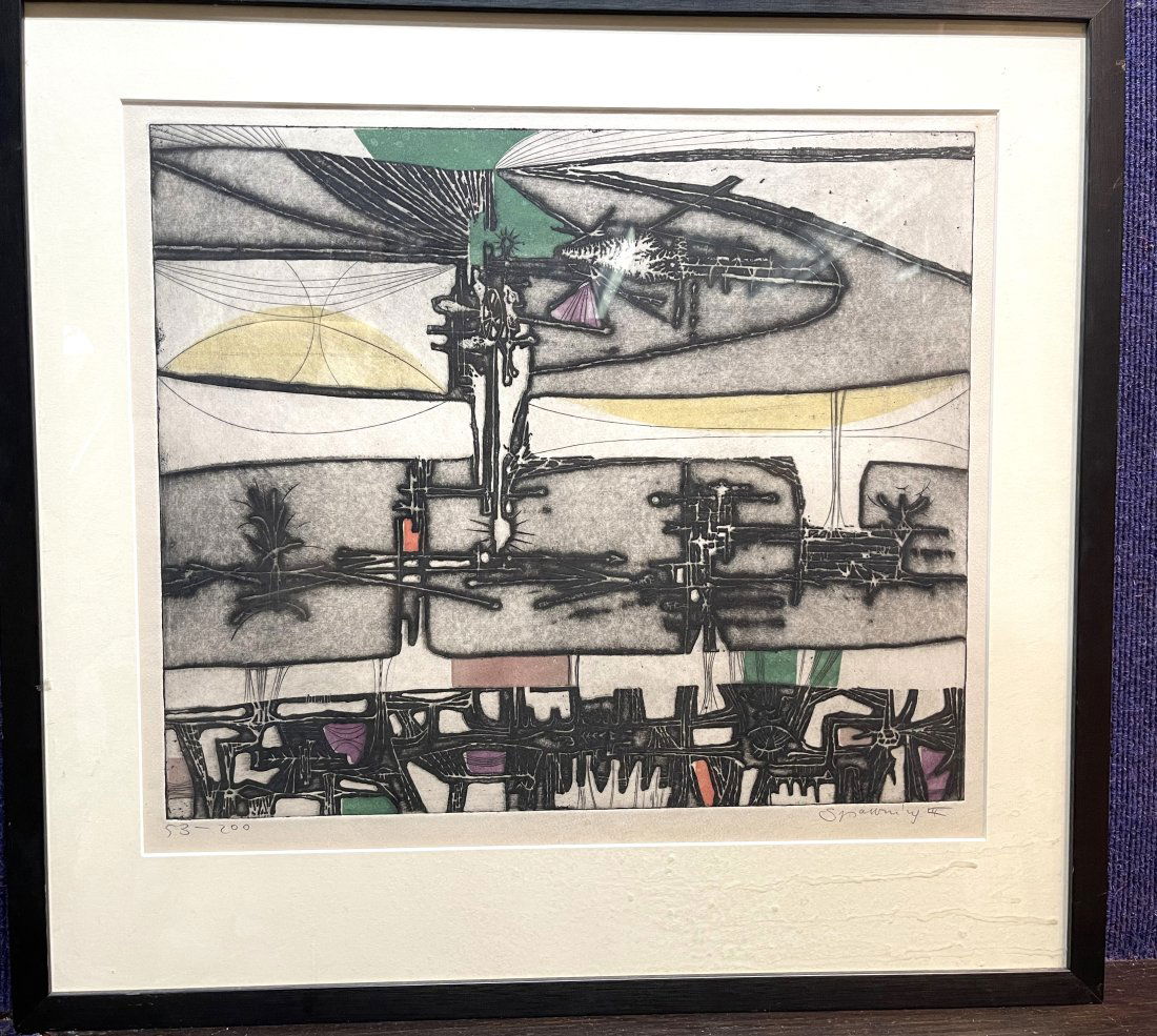 Gabor Peterdi print, Spawning III, undated (1 of 7)