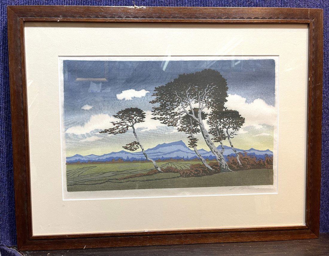 Carl Thiemann woodcut, Before Thunder, 1925 (1 of 7)