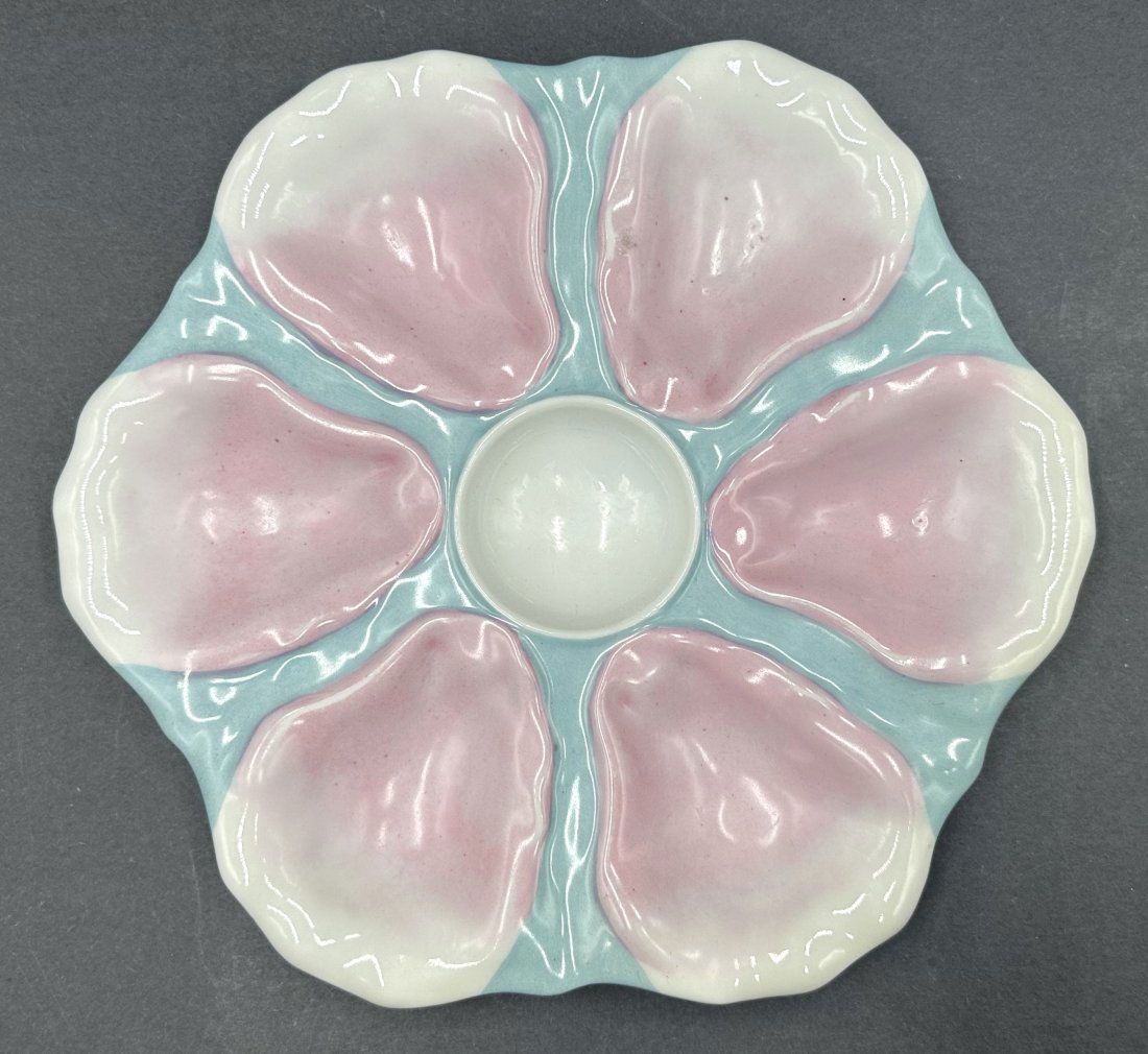 Ceramic oyster plate, c1900 (1 of 4)