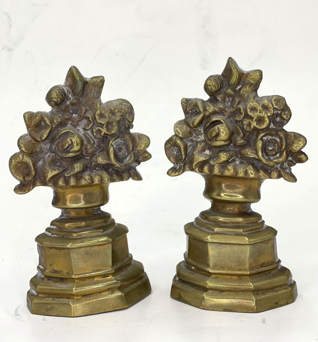 Pair of brass door stops, c1930 (1 of 5)