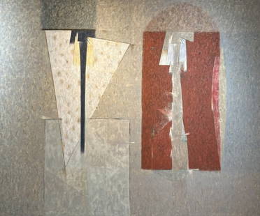 Alejandro Corujeira, Doble Portal, 1990, 94 inches x 78 inches: Alejandro Corujeira, Doble Portal, 1990, 94 inches x 78 inches. Signed by the artist front and back. Wood frame included. (From Hutchinson Modern & Contemporary): Alejandro Corujeria (born 1961, Bueno
