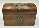 Wood box with Medieval style decoration