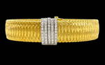 18k Roberto Coin bracelet with 55 diamonds, 14.05 dwt