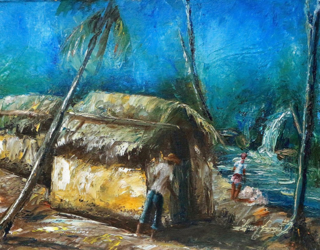 Haitian Art Landscape Impressionism Master G. uerrier (1 of 2)