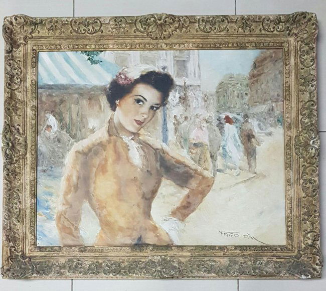 Pal Fried Hungarian Oil on Canvas (1893-1976) (1 of 2)