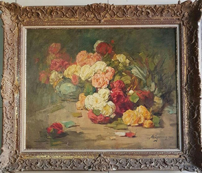 Georges Jeannin Flowers Still Life (French, 1841-1925) (1 of 5)