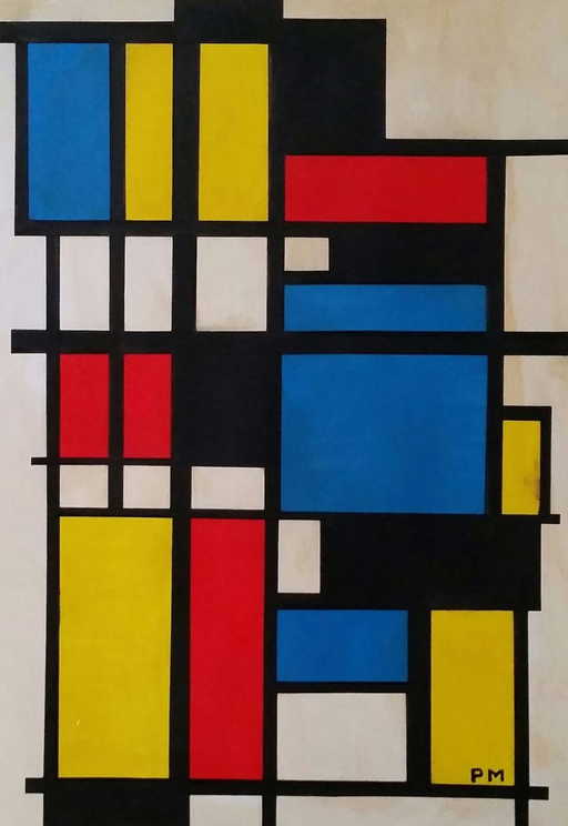 Mondrian neo plasticism painting
