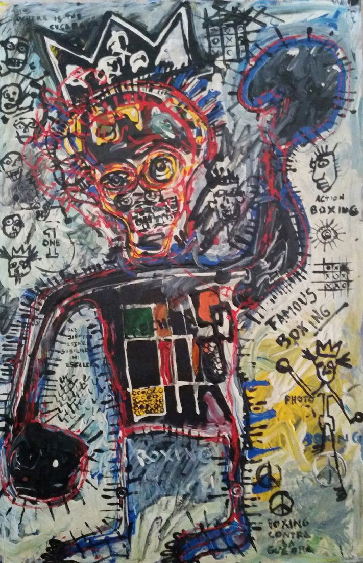 Jean Michel Basquiat Drawing Painting (1960 - 1988) (1 of 4)