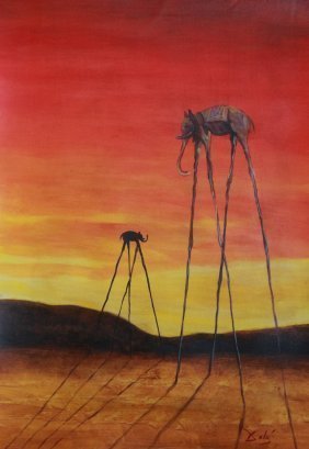 Salvador Dali Spanish Surrealism Elephants (1904-1989) (1 of 2)