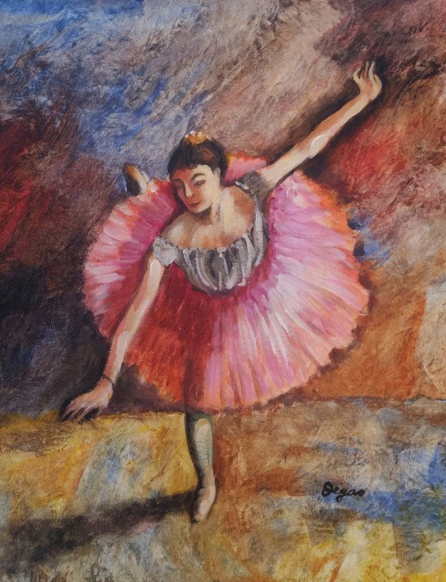 Edgar Degas French Dancer Ballerina (French, 1834-1917) (1 of 2)