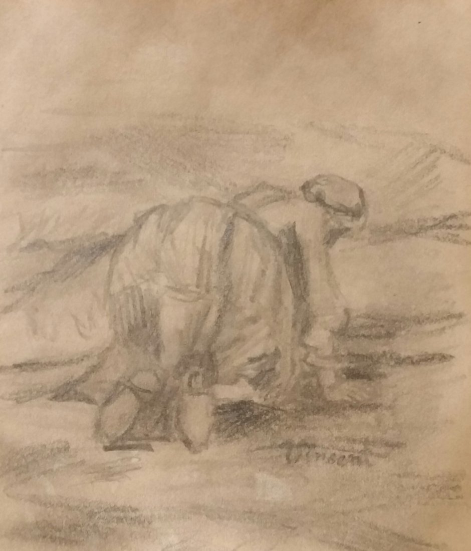 Vincent Van Gogh Landscape Drawing (1853-1890) (1 of 2)