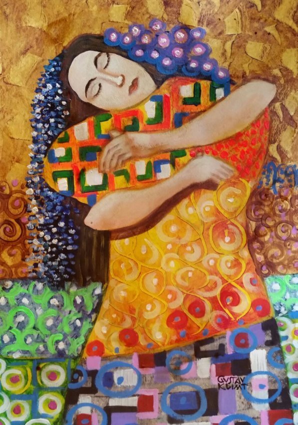 Gustav Klimt Mixed Media Women Men Austrian (1 of 1)