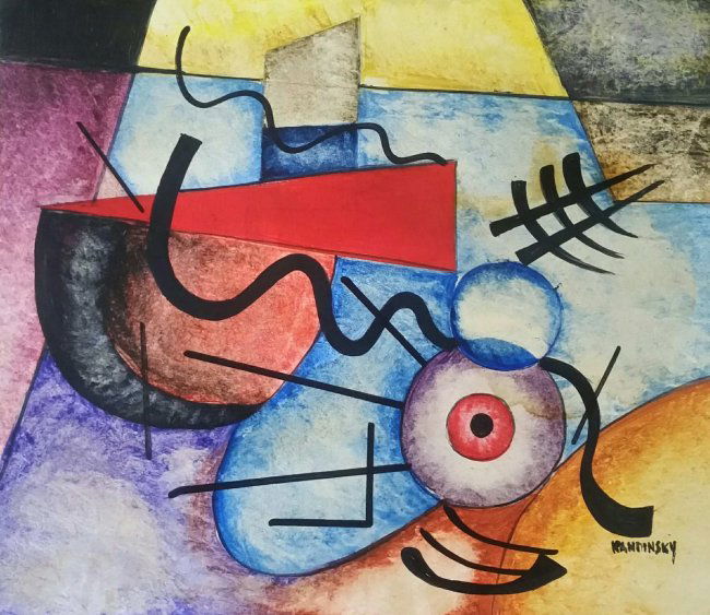 Wassily KANDINSKY Geometric Russian French (1866-1944) (1 of 1)