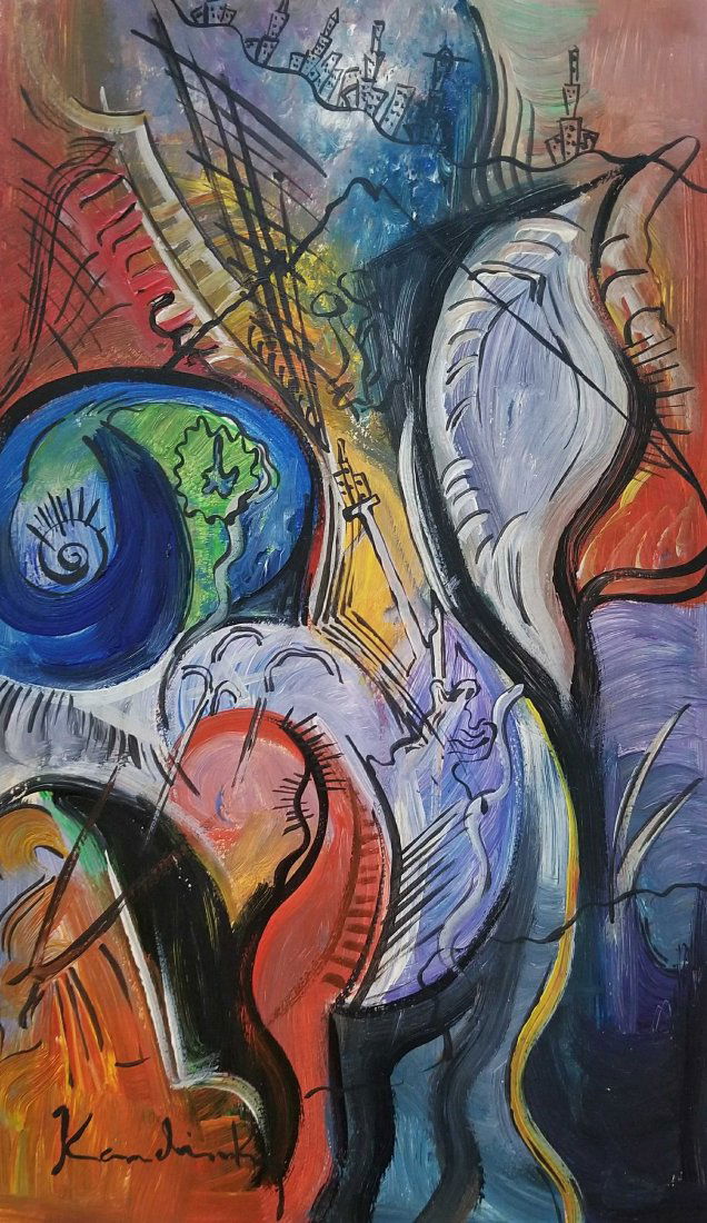 Wassily KANDINSKY Geometric Russian French (1866-1944) (1 of 1)