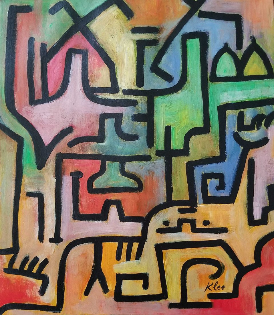Paul Klee Mixed Abstract Art Figurative (1 of 2)