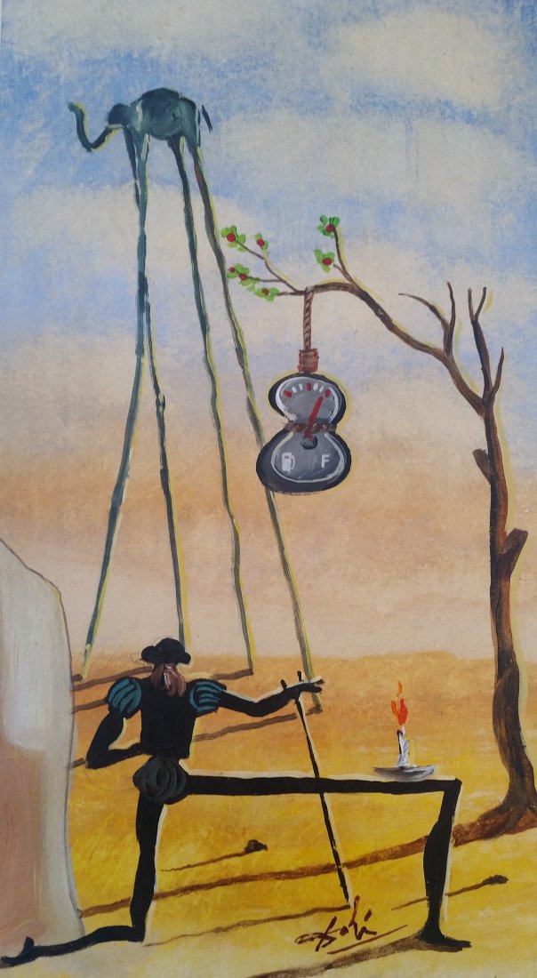 Salvador Dali Spanish Surrealism Art Drawing 1904-1989 (1 of 2)